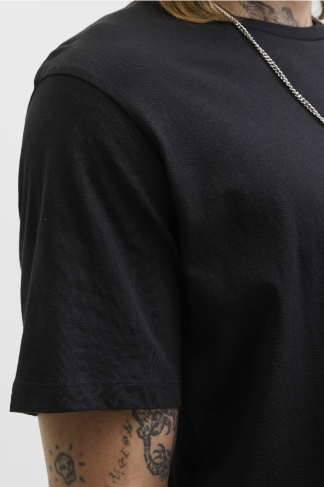 JJBRANDY TEE SS CREW NECK LN 12279100 BLACK